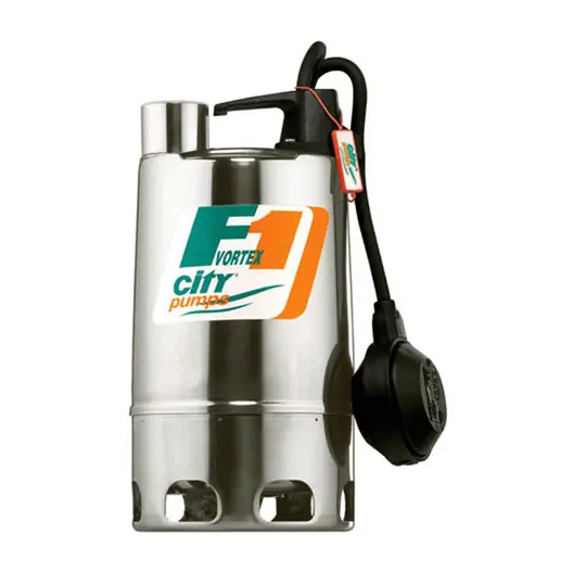 Потопяема дренажна помпа City Pumps за мръсна вода   1.2-16.8 м3/ч, 9.5-2 м, 1 1/2 ", F1/100M VORTEX