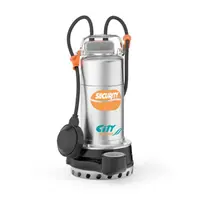 Многостъпална потопяема помпа City Pumps за кладенци за чиста или леко замърсена вода  1.5-15 м3/ч, 19-8 м, 1 1/2 ", SECURITY 20M
