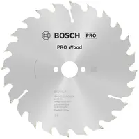 Диск циркулярен за рязане Bosch на дърво напречно надлъжно с HM пластини   160 мм, 20 мм, 1.6 мм, 24 z, PRO Wood