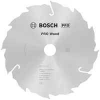 Диск циркулярен за рязане Bosch на дърво напречно надлъжно с HM пластини   160 мм, 20 мм, 1.6 мм, 12 z, PRO Wood