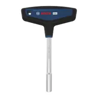 Магнитна отвертка-държач Bosch с Т-образна дръжка за битове с шестостенна опашка 1/4"  1/4", стебло 100 мм, обща дължина 157 мм, PRO