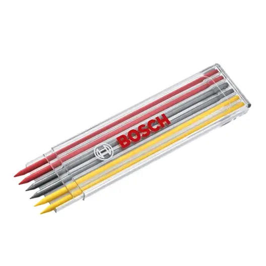 Графит за моливи Bosch комплект   6 бр., 120 мм, 2 сиви, 2 червени, 2 жълти, 