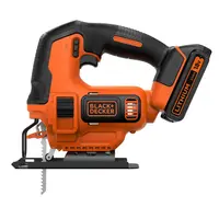 Акумулаторен прободен трион зеге Black & Decker    с 1 батерия и зарядно, 18 V, 2 Ah, 0-2500 хода/мин, 19 мм, BDCJS18