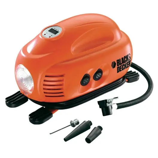 Компресор Black & Decker за помпане на гуми   8.27 bar, 12 V, ASI200