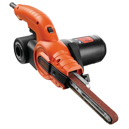 Електрически лентов шлайф Black & Decker с плавно регулиране   350 W, 900-1600 м/мин, 455х13 мм, KA900E