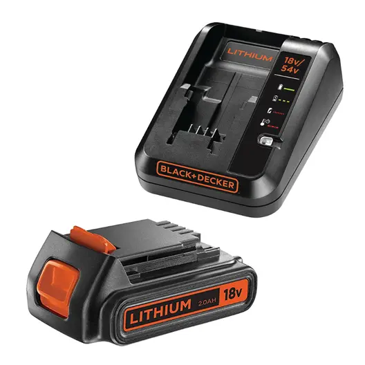 Акумулаторна батерия Black & Decker Li-Ion със зарядно у-во   18 V, 2 Ah, 1 бр., BDC2A20
