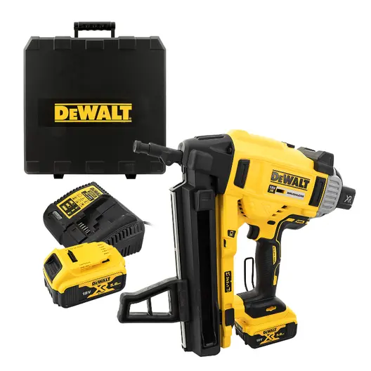 Акумулаторен такер за пирони DeWALT    с 2 батерии и зарядно, 18 V, 5 Ah, за бетон, 13-57 мм, DCN890P2