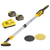 Акумулаторен шлайф / жираф за стени и тавани DeWALT    с 2 батерии и зарядно, 54 V, 2 Ah, ф 225 мм, 700-1200 об./мин, DCE800T2