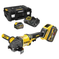 Акумулаторен ъглошлайф DeWALT    с 2 батерии и зарядно, 54 V, 2 Ah, 125 мм, 9000 об./мин, DCG418T2