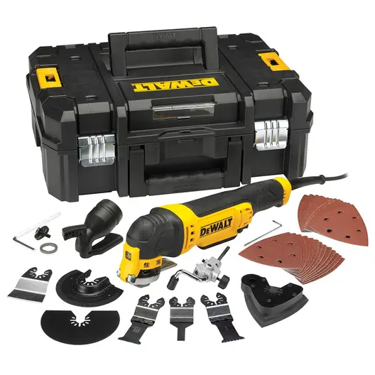 Мултифункционален инструмент DeWALT    300 W, 0-22 000 вибр./мин, DWE315KT