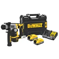 Акумулаторен перфоратор DeWALT с безчетков двигател   с 2 батерии и зарядно, SDS-plus, 18 V, 1.7 Ah, 1.4 J, 0-4980 уд./мин, DCH172E2T