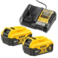Акумулаторна батерия DeWALT Li-Ion със зарядно у-во   18 V, 5 Ah, 2 бр., DCB1104P2