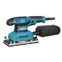Електрически виброшлайф Makita с правоъгълна плоча и плавно регулиране   190 W, 8000-22 000 хода/мин, 93x185 мм, BO3711