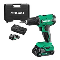 Акумулаторен винтоверт HiKOKI - Hitachi с колекторен двигател   с 2 батерии и зарядно, 18 V, 2 Ah, 50 Nm, 1.5-13 мм, DS18DA