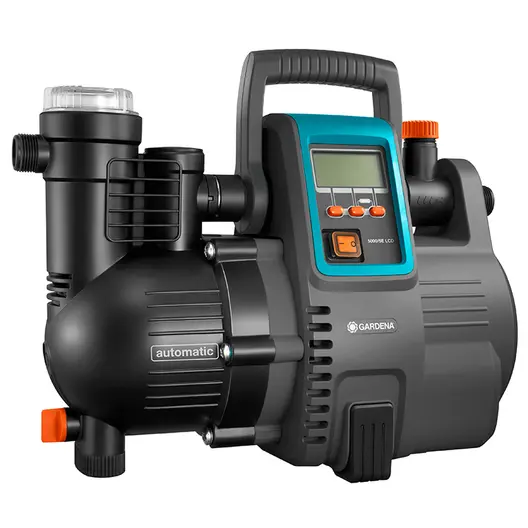 Хидрофорна помпа Gardena с електронен пресостат   8 м, 5 м3/ч, 50 м, 1 ", Comfort 5000/5 LCD