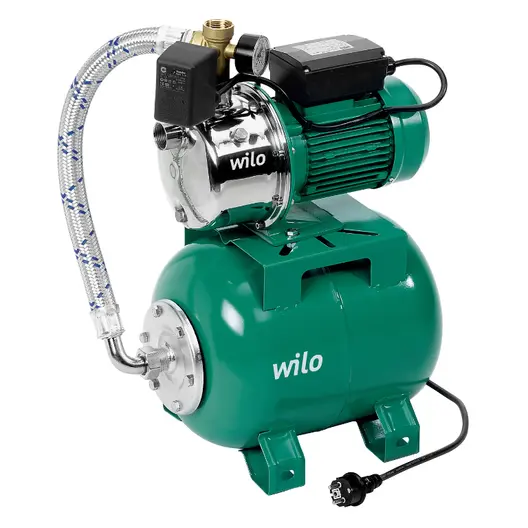 Хидрофорна помпа Wilo с цилиндричен съд   8 м, 5 м3/ч, 50 л, 50 м, 1 ", Jet HWJ 50 L 204