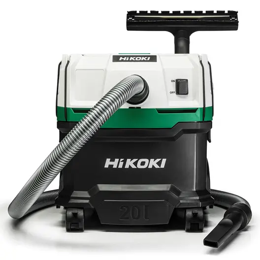 Прахосмукачка HiKOKI - Hitachi за сухо и мокро почистване   1200 W, 252 м3/ч, 20 л, клас L, RP200SL