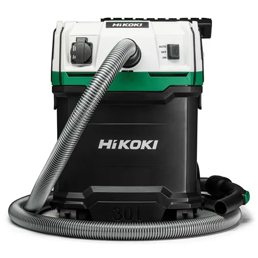 Прахосмукачка HiKOKI - Hitachi за сухо и мокро почистване   1200 W, 252 м3/ч, 30 л, клас L, RP300YL