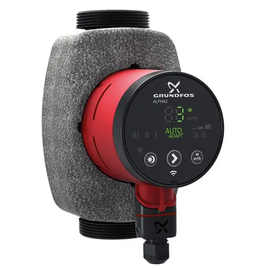 Циркулационна помпа Grundfos за парно отопление   3.4 м3/ч, 6 м, Alpha2 32-60 180