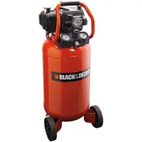 Електрически безмаслен компресор Black & Decker    2 к.с., 50 л, 222 л/мин, 10 bar, BD227/50V NK