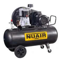 Електрически компресор с ремъчна предавка NUAIR    5.5 к.с., 270 л, 640 л/мин, 11 bar, NB5/5,5CT/270