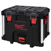Пластмасов куфар Milwaukee за инструменти   554x394x422 мм, 45 кг, черно и червено, Packout