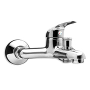 Смесител за вана-душ стенен Forma Vita с керамична глава с ръчен душ  3/4, Cristal 80014 - product - 100 FVA 312