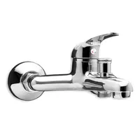Смесител за вана-душ стенен Forma Vita с керамична глава с ръчен душ  3/4", Cristal 80014