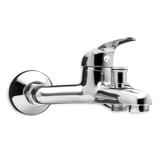 Смесител за вана-душ стенен Forma Vita с керамична глава с ръчен душ  3/4", Cristal 80014