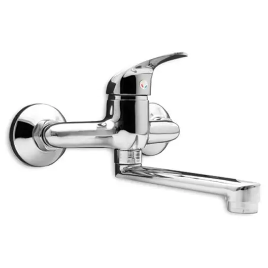 Смесител за кухня стенен Forma Vita с керамична глава  3/4", Cristal 80016A