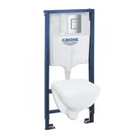 Структура за вграждане Grohe комплект с тоалетна чиния, Solido