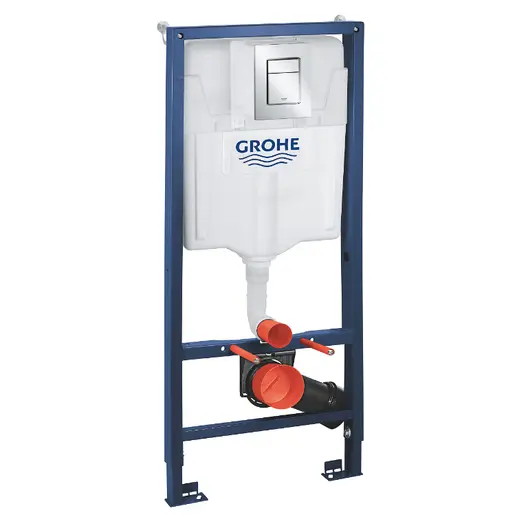 Структура за вграждане Grohe комплект с крепежи и бутон, Rapid Sl