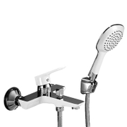 Смесител за вана-душ стенен Inter Ceramic с керамична глава с ръчен душ  3/4, Hana ICF 6456153W - product - 100 ITK 225