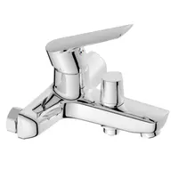 Смесител за вана-душ стенен Inter Ceramic с керамична глава  3/4", Danista Lead Free