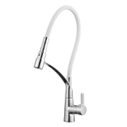 Смесител за кухня стоящ Inter Ceramic с керамична глава  2x3/8, Leoni ICF 7561018W - product - 100 ITK 246