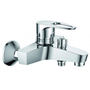 Смесител за вана-душ стенен Inter Ceramic с керамична глава с ръчен душ  3/4, Runde ICF 660632C - product - 100 ITK 349