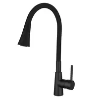 Смесител за кухня стоящ Inter Ceramic с керамична глава  2x3/8", черен, Havana