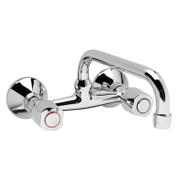 Смесител за кухня стенен Vidima двуръкохватков  двуръкохватков, 3/4, Iskar B1393AA - product - 100 VDA 022