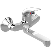 Смесител за умивалник в баня Vidima с керамична глава стенен  3/4, Orion B1024AA - product - 100 VDA 334