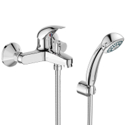 Смесител за вана-душ стенен Vidima с керамична глава с ръчен душ  3/4, Orion B4227AA - product - 100 VDA 336