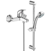 Смесител за вана-душ стенен Vidima с керамична глава с ръчен душ  3/4, Orion B1294AA - product - 100 VDA 337