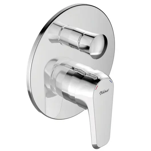 Смесител за вграден душ Vidima с керамична глава двупътен  1/2", SevaL A6999AA