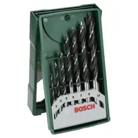 Свредло за дърво Bosch CV с цилиндрична опашка комплект 3-10 мм, 7 бр.