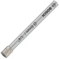 Свредло за стъкло и керамика Bosch диамантено  6 мм, 66 мм, PRO Ceramic dry