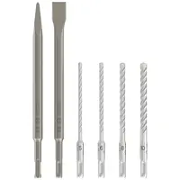 Комплект Bosch шило, секачи и свредла с SDS-plus опашка  6 бр., PRO SDS plus-4C