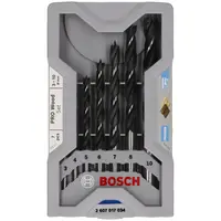 Свредло за дърво Bosch CV с цилиндрична опашка комплект 3-10 мм, 7 бр., PRO Wood