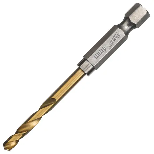 Свредло за метал HSS-TiN Milwaukee с 6-стенна опашка  4 мм, 26/71.5 мм, Shockwave Red Hex