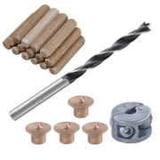 Свредло за дърво Wolfcraft CV с цилиндрична опашка комплект с дюбели 10 мм - product - 101 WLF1977