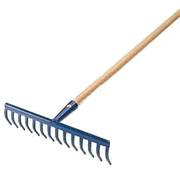 Гребло градинско AMC право с дървена дръжка  12 z - product - 102 AMC 009