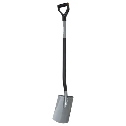 Земеделска лопата Fiskars с дръжка  права, 1250 мм, Ergonomic